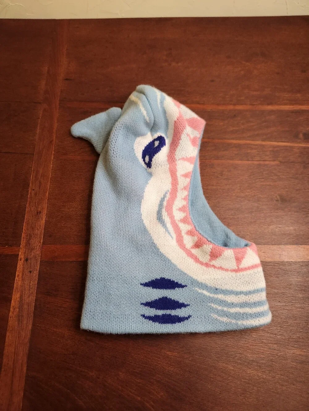 Light Blue Kids Shark Balaclava Hat